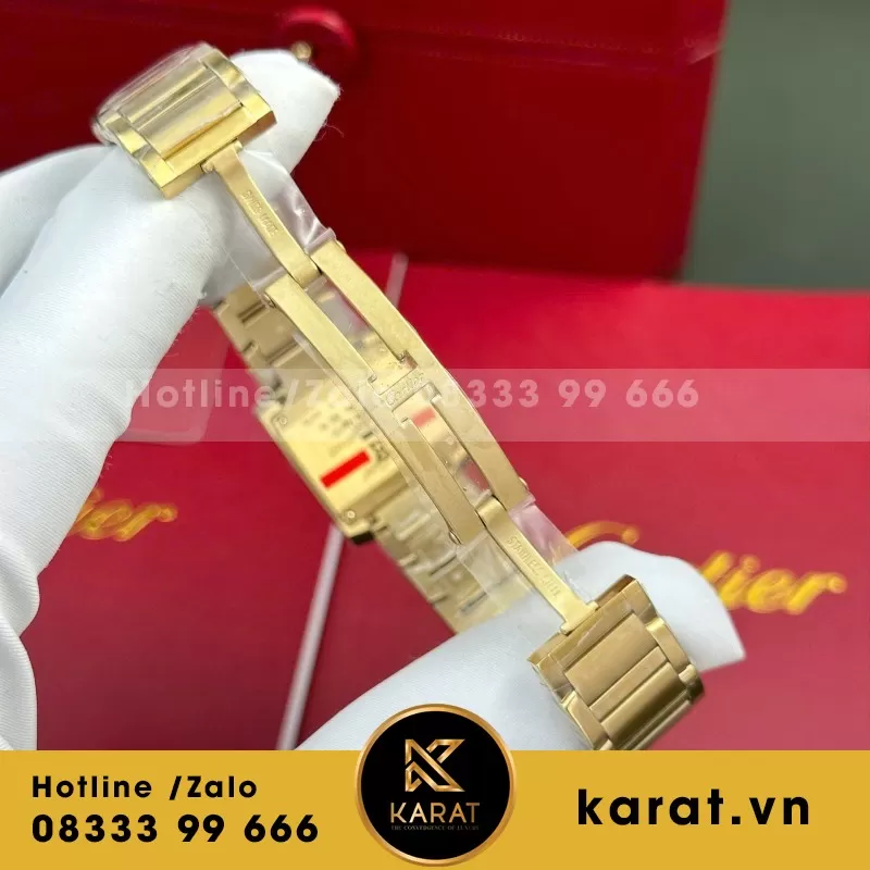 Đồng hồ Cartier Tank Francaise Ladies small model— size 21.2mm x 25.7mm— máy Pin Quartz Ronda Thuỵ Sỹ— M1 Factory - Ảnh 8