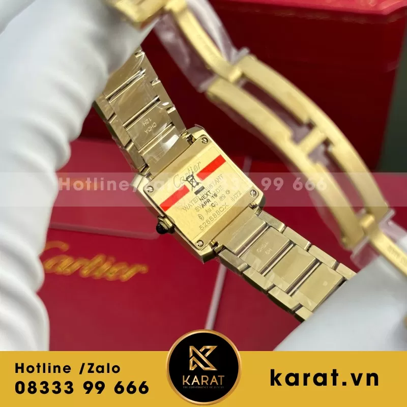 Đồng hồ Cartier Tank Francaise Ladies small model— size 21.2mm x 25.7mm— máy Pin Quartz Ronda Thuỵ Sỹ— M1 Factory - Ảnh 5
