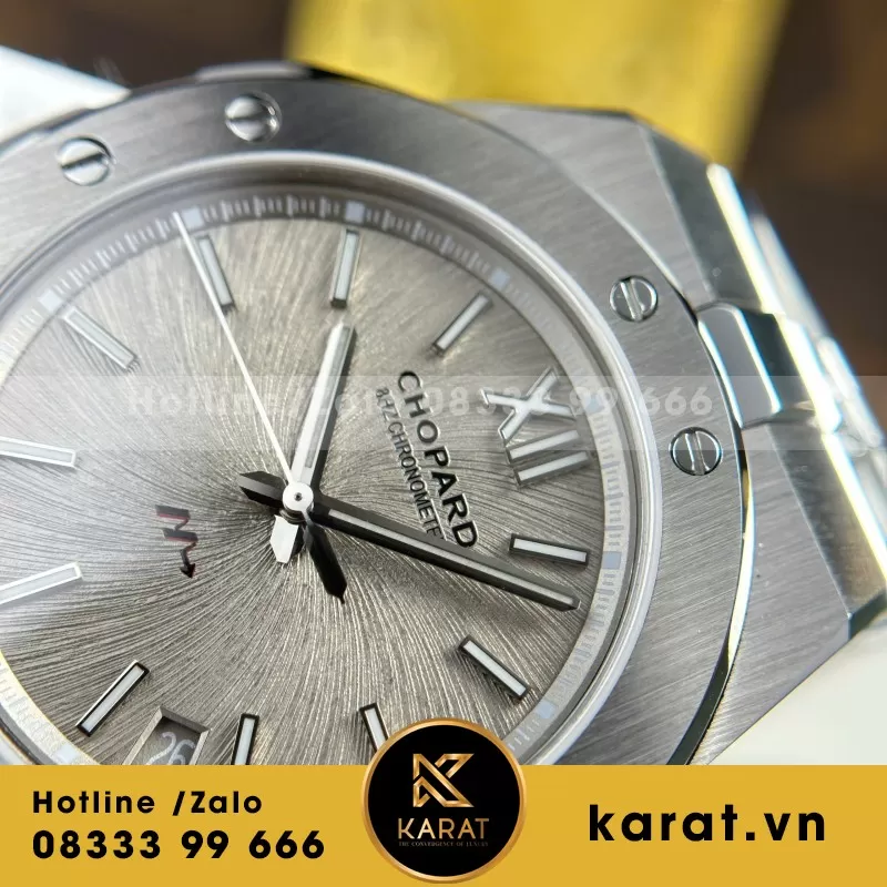 Đồng Hồ Chopard Alpine Eagle 298600 Replica 11 Mặt Trắng Nhám Nhà Máy GH 41mm - Ảnh 4