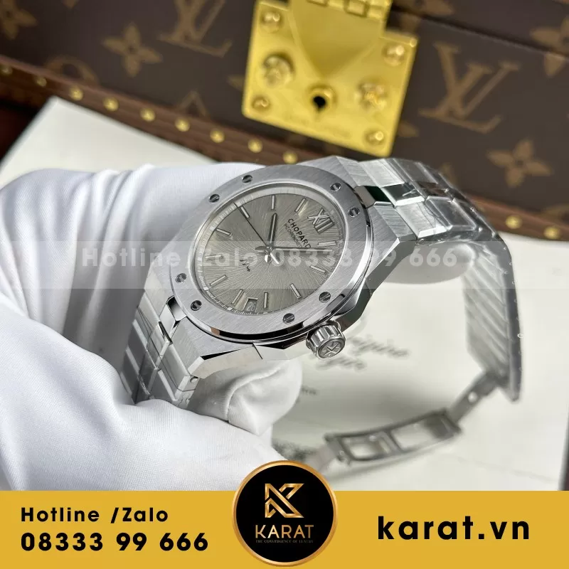 Đồng Hồ Chopard Alpine Eagle 298600 Replica 11 Mặt Trắng Nhám Nhà Máy GH 41mm - Ảnh 3