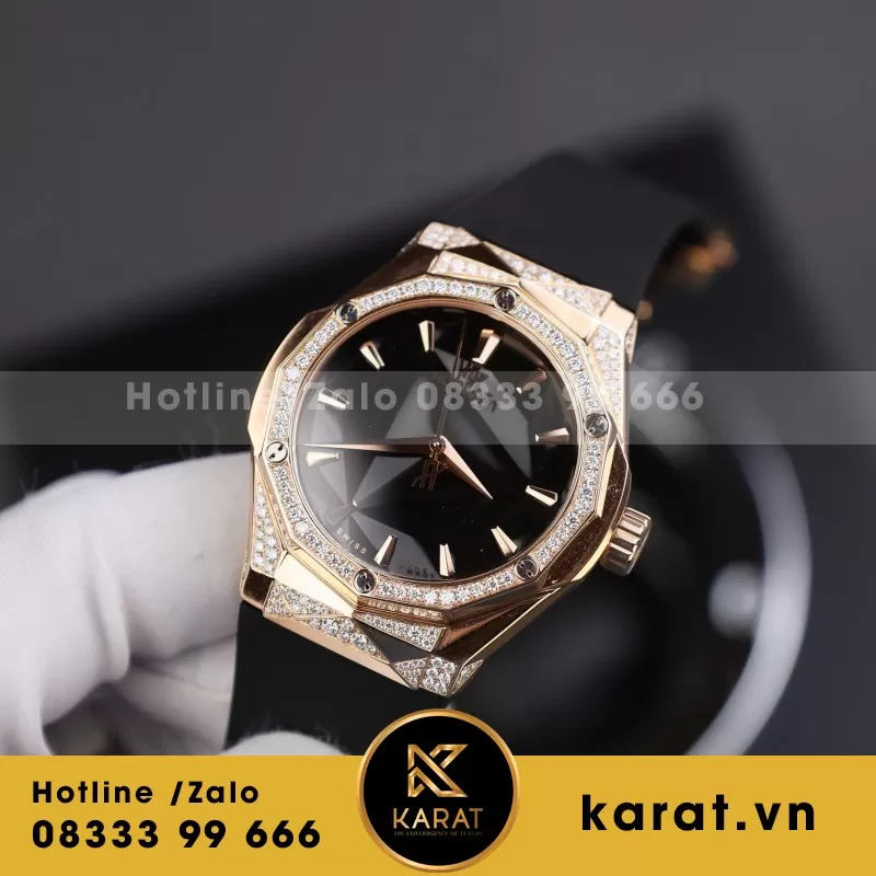 Đồng Hồ HB Orinsky độ viền zikzak Moissanite đã kđ Size 39mm - Ảnh 7