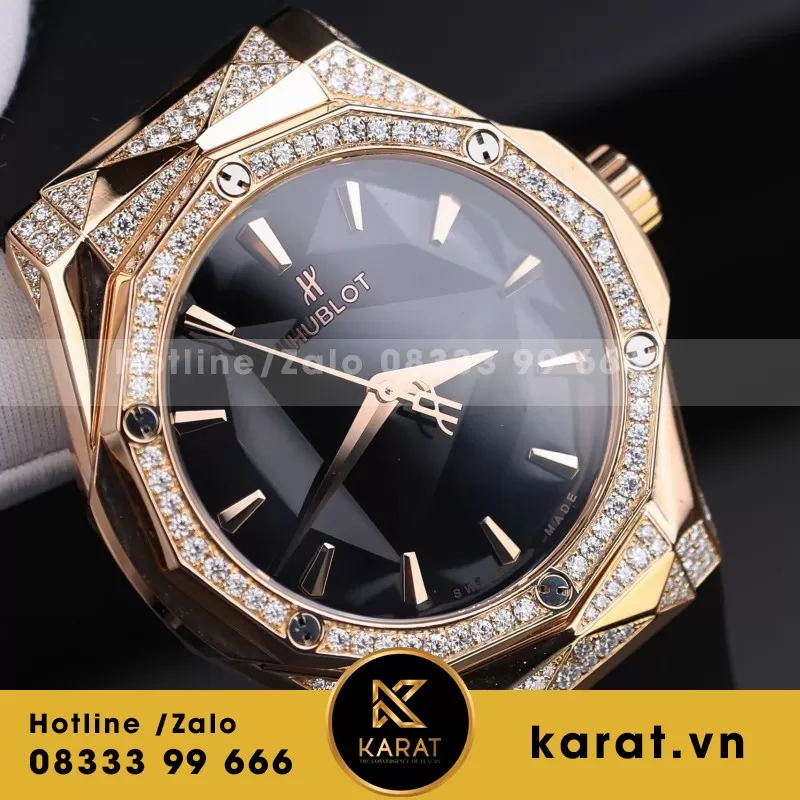 Đồng Hồ HB Orinsky độ viền zikzak Moissanite đã kđ Size 39mm - Ảnh 6