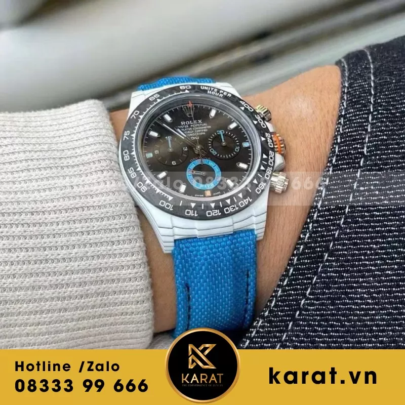 Đồng hồ Rolex Replica Daytona Cosmograph DIW Carbon 40mm - Ảnh 3