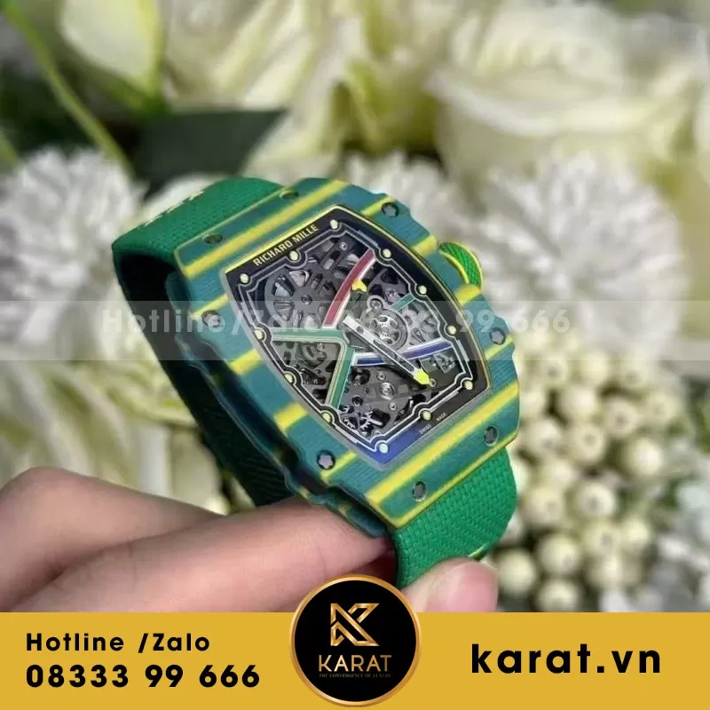 Đồng hồ richard mille RM 67-02 Wayde Van Niekerk vỏ cong - Ảnh 6