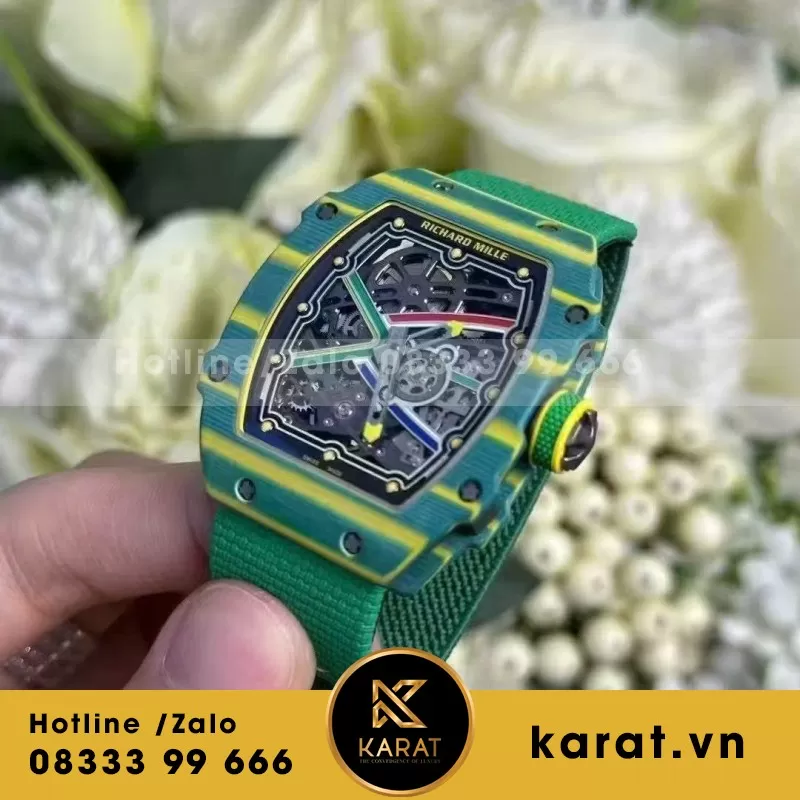 Đồng hồ richard mille RM 67-02 Wayde Van Niekerk vỏ cong - Ảnh 4