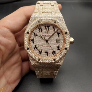 AUDEMARS PIGUET OAK ROSE GOLD 18K  KIM CƯƠNG THIÊN NHIÊN