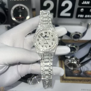 Audemars Piguet Royal Oak 15500ST Chế Tác Vàng Trắng 18k Kim Cương Thiên Nhiên