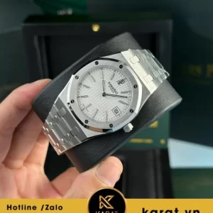 Audemars Piguet Royal Oak Jumbo White Guilloche Dial 15202ST replica