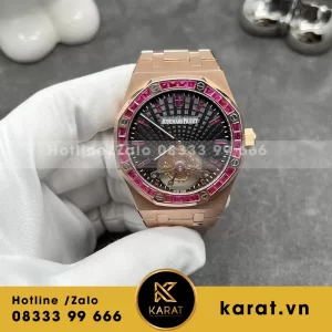 Audemars piguet royal oak tourbillon chế tác vàng khối ruby thiên nhiên