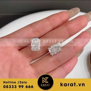 Bông Tai Custom Design 2 C.t Each Lab Grown Diamond Earring Studs
