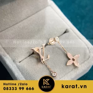 Bông tai Luis Vuitton 18k Rose Gold
