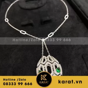 Bvlgari serpenti necklace white gold hongkong