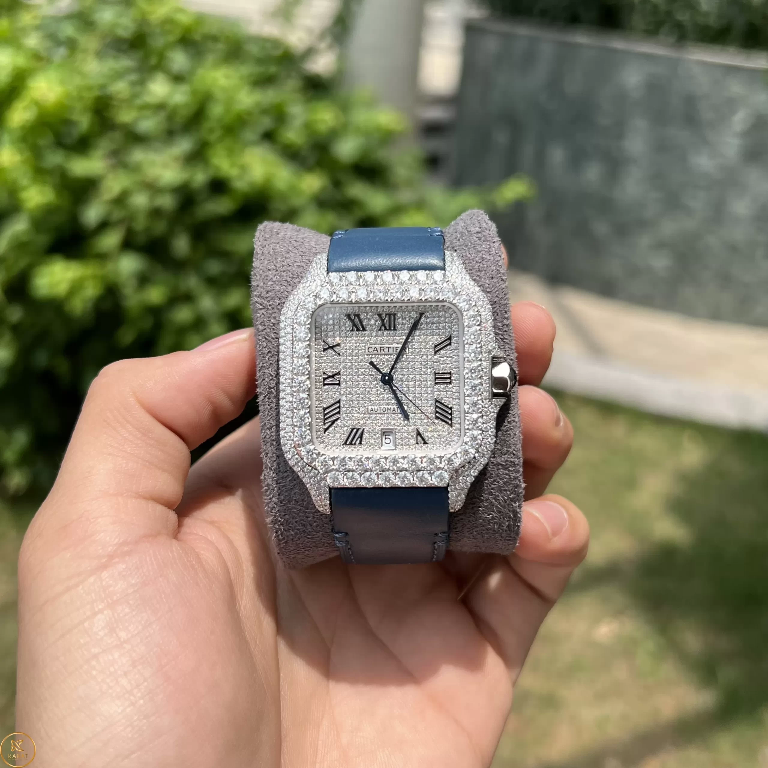 CARTIER SANTOS REP 1:1 FULL DIAMOND
