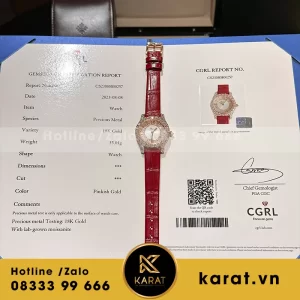 Chorpad Heure Du Diaman Silver Dial 139419 Full Kim Cương MOISS