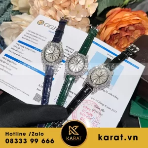 Chorpad Heure Du Diaman Silver Dial Full Kim Cương Moiss