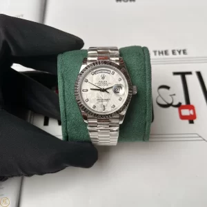 Đồng eHồ Rolx Like Auth Day-Date 118239 Mặt Thiên Thạch Cọc Số Kim