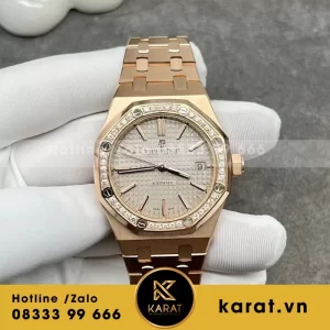 Đồng Hồ Audemars Piguet 154510 Chết Tác Vàng Hồng 18k Kim Cương Thiên Nhiên 37mm