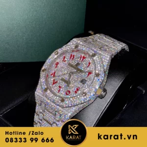 Đồng hồ Audemars Piguet chế tác full kim cương moissanite