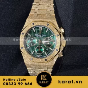 Đồng hồ audemars piguet chronograph frosted gold green dial