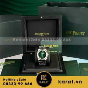 Đồng Hồ Audemars Piguet Replica 1:1 Royal Oak Jumbo 16202ST Mặt Xanh Lá 39mm