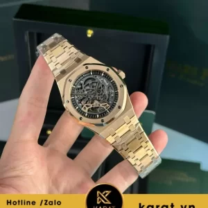 Đồng hồ Audemars Piguet Royal Oak 15407 Skeleton Dial size 41mm máy cal3132 APS Factory