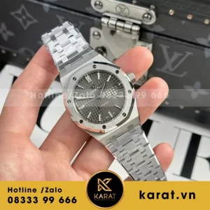 Đồng Hồ Audemars Piguet Royal Oak 15450ST Rep 11 Mặt Trắng APS 37mm