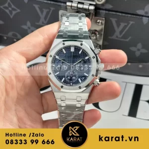 Đồng Hồ Audemars Piguet Royal Oak 26240 Replica 11 Màu Trắng Hồng Mặt Xanh APS 41mm