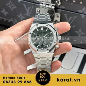 Đồng Hồ Audemars Piguet Royal Oak 26240 Replica 11 Màu Trắng Hồng Mặt Xanh Ngọc APS 41mm