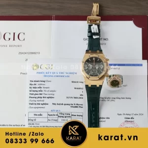 Đồng Hồ Audemars Piguet Royal Oak 26240OR Màu Xanh Lá Cây Chế Tác Bọc Vàng Thật 41mm