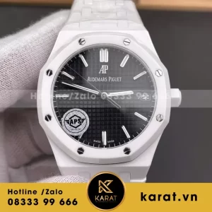Đồng hồ Audemars Piguet Royal Oak Offshore 15707CB bằng gốm trắng, máy APS Factory 42mm, bản sao tốt nhất
