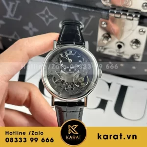 Đồng Hồ Breguet Tradition 7057 Replica Cao Cấp Dây Da Đen Nhà Máy ZF 40mm