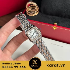 Đồng hồ cartier Panthere de Cartier Demi rose gold fake