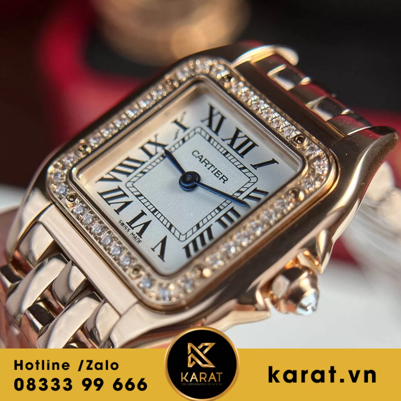 Đồng hồ cartier Panthere de Cartier Rose gold replica