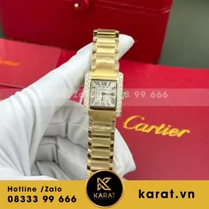 Đồng Hồ Cartier Tank Francaise Ladies Replica 11 Gold21.2x 25.7mm