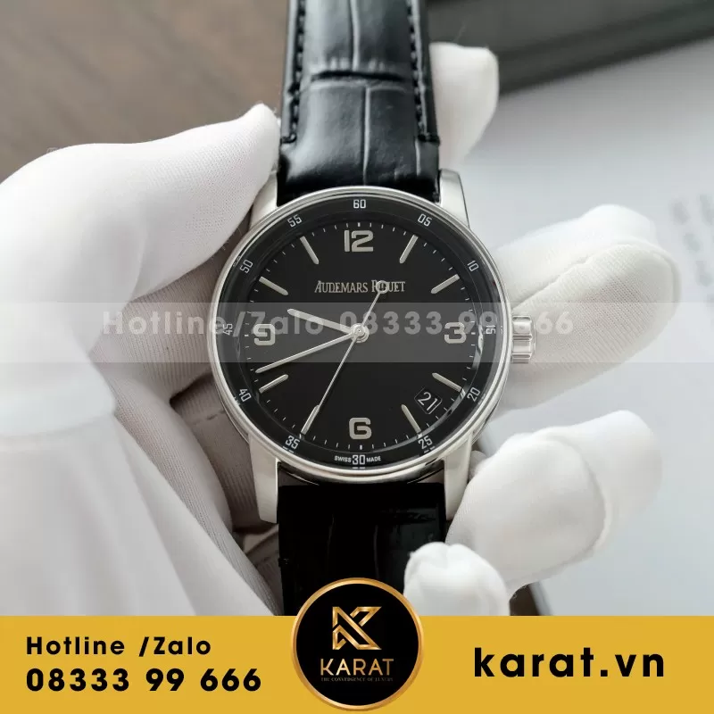 Đồng Hồ Chế Tác Audemars Piguet Code 11.59 Selfwinding 15210OR Mặt Đen Nhà Máy APS 41mm