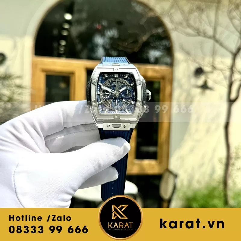 Đồng Hồ Chế Tác Hublot Spirit Of Big Bang Titanium Mặt Xanh Blue Nhà Máy BBF 42mm