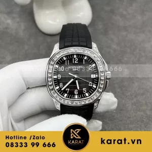Đồng Hồ Chế Tác Patek Philippe Aquanaut 5167 Vàng Trăng 18k Kim Cương Thiên Nhiên Chuẩn Auth 40mm