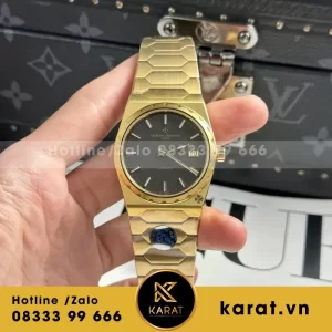 Đồng Hồ Chế Tác Vacheron Constantin Historiques 222 Mặt Đen Nhà Máy 8F 37mm