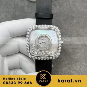 Đồng Hồ Chopard 204368-5001 Chế Tác Vàng Trắng 18k Kim Cương Thiên Nhiên 37.85X37.85mm