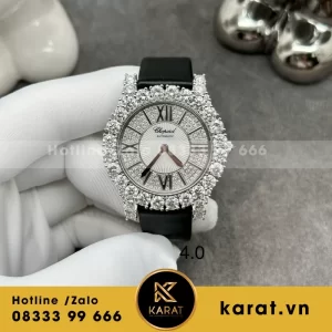 Đồng Hồ Chopard Chế Tác Vàng Trắng 18k Kim Cương Thiên Nhiên 34mm