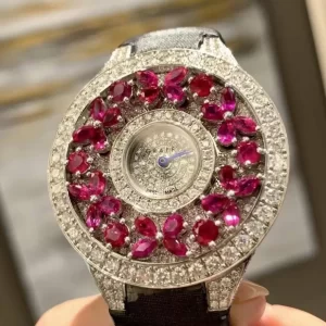 Đồng Hồ Classic Butterfly Diamond and Ruby Vàng Khối