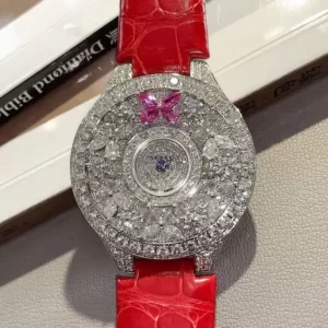 Đồng Hồ Classic Butterfly Diamond and Ruby Vàng Khối