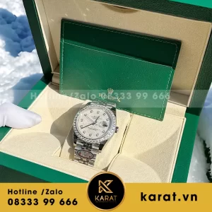 Đồng hồ datejust 36-41mm độ mặt thiên thạch viền moissanite