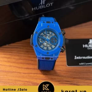 Đồng hồ Hublot Bigbang One Click UNICO blue ceramic 44mm rep 1:1
