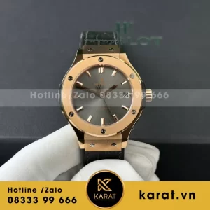 Đồng Hồ Hublot Classic Fusion King Gold Gray Replica 1:1 Nhà Máy JJF 38mm