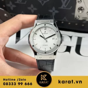 Đồng Hồ Hublot Classic Fusion King White Black Replica 1:1 Nhà Máy JJF 38mm