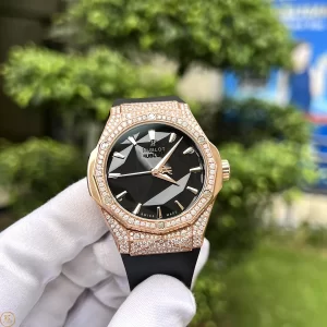 Đổng hồ Hublot Classic fusion Orlinski 1:1 King Gold full diamod