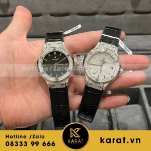 Đồng Hồ Hublot Độ Full Kim Cương Moissanite HBF 38mm