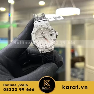 Đồng hồ hublot độ kim cương moissanite