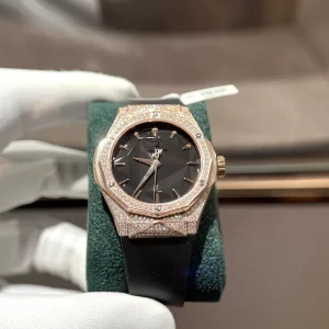 Đồng hồ Hublot Like Auth 1:1 Classic Fusion Orlinski King Gold 40mm 550.OS.1800.RX.ORL19 Full Diamond